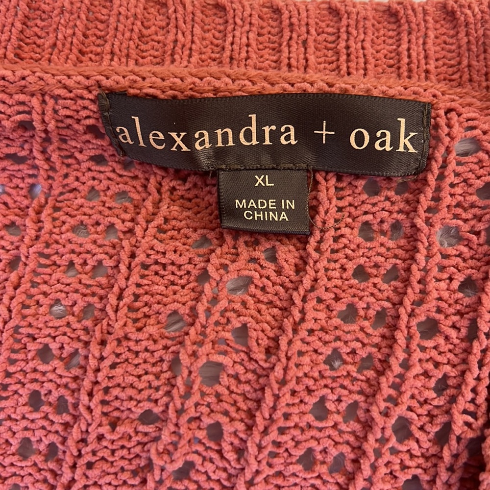 Alexandra + Oak Open Front Ribbed long sleeve Cardigan - Picture 4 of 6